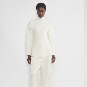 Aritzia Formation Turtleneck Sweater- White, size large